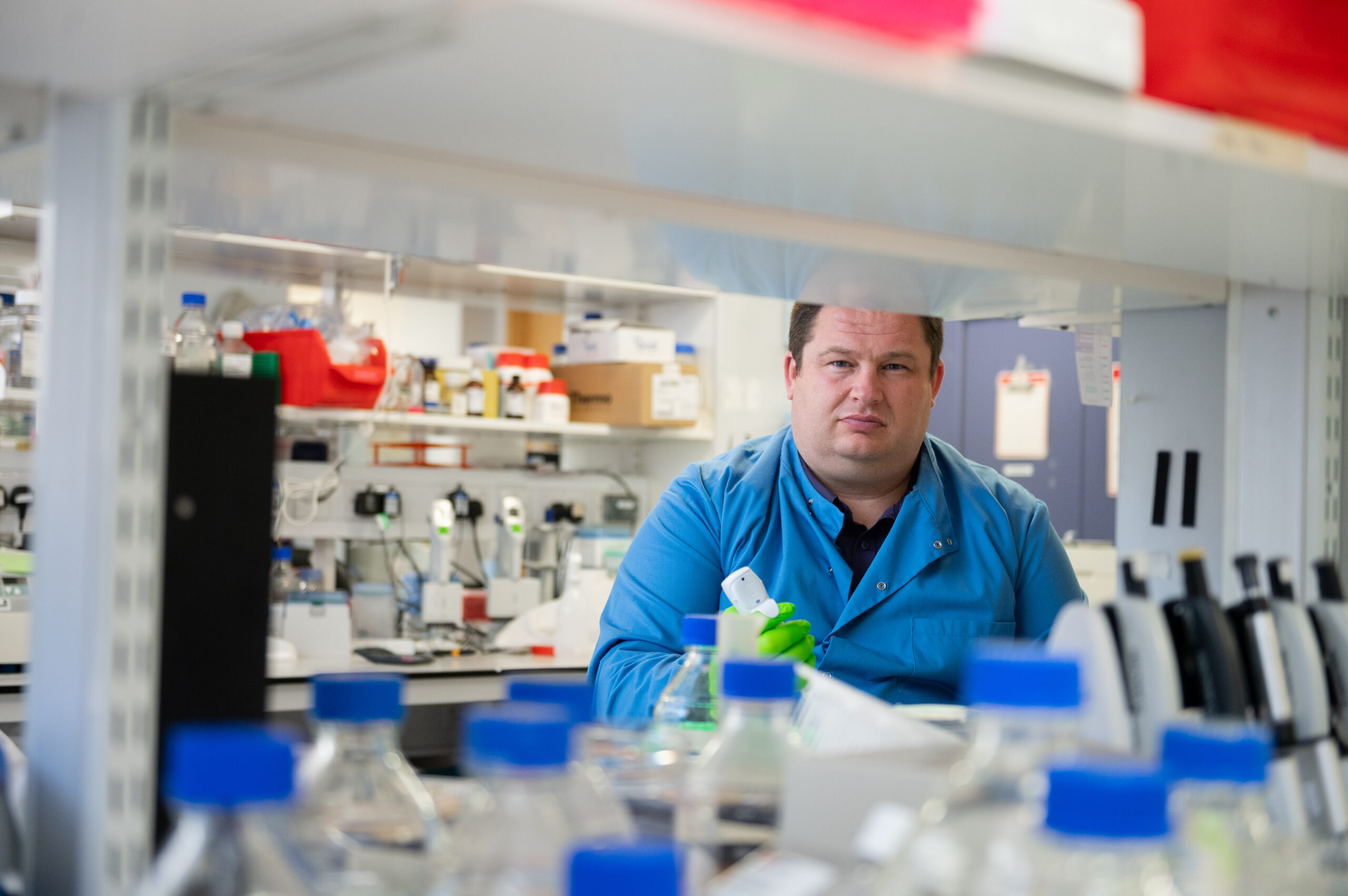 Adam Ritchie at the Jenner Institute in Oxford. PHOTO: John Cairns