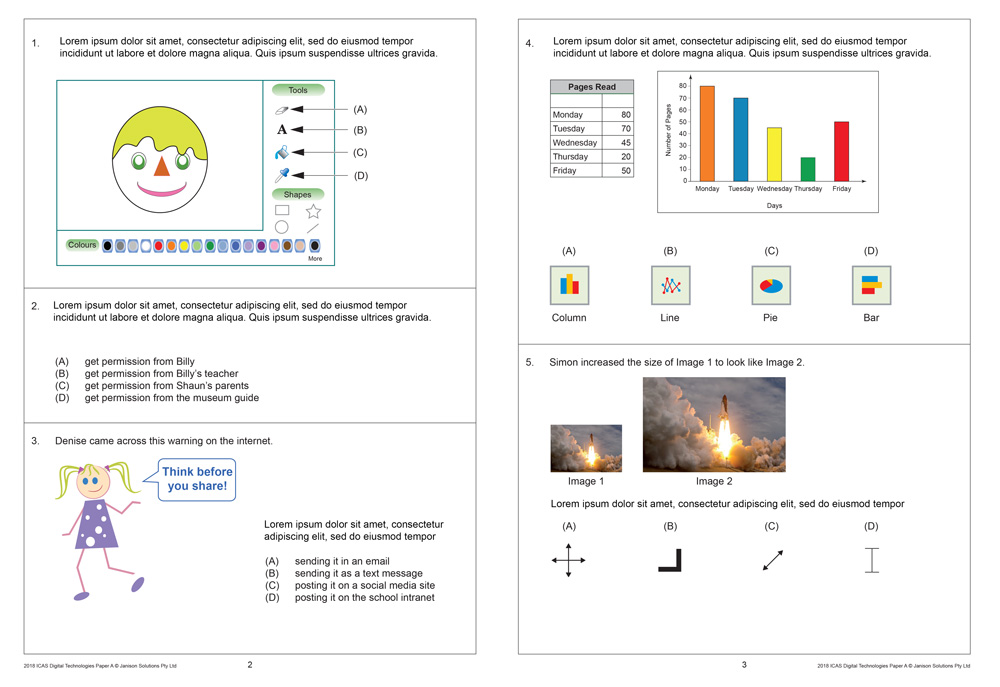 ICAS Year 3 test