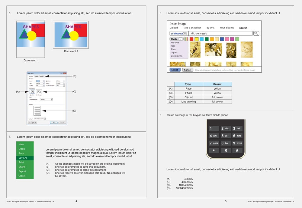 ICAS Year 6 test