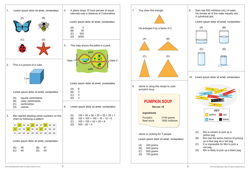 ICAS Year 6 test