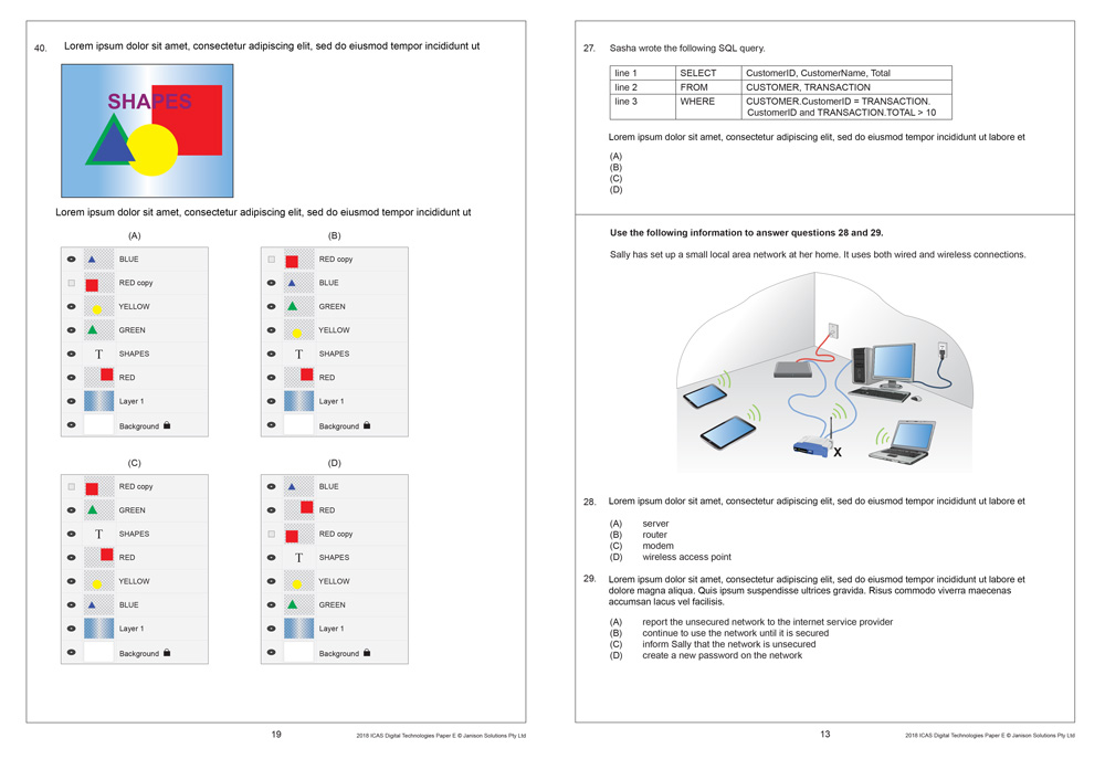 ICAS Year 7 test