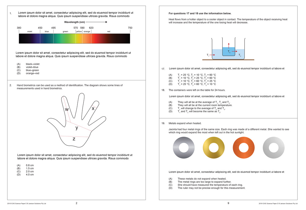 ICAS Year 7 test