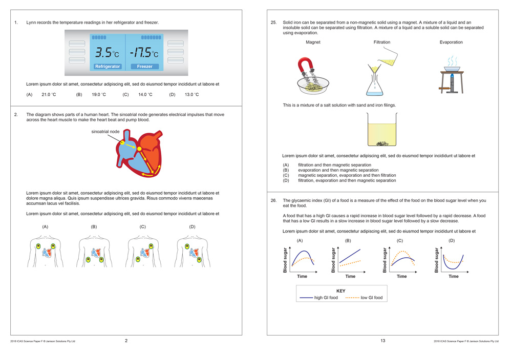 ICAS Year 8 test