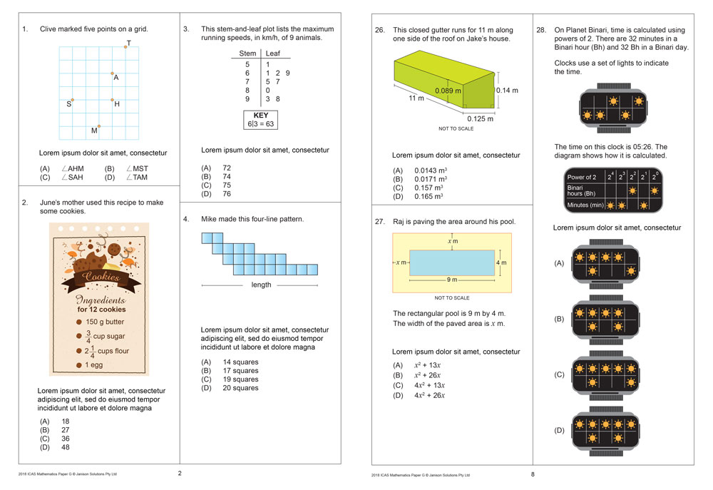 ICAS Year 9 test