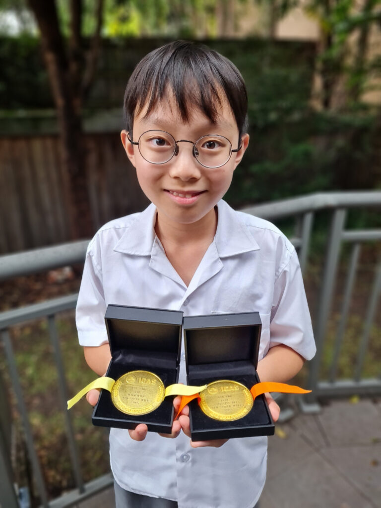 ICAS double medal winner