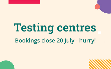 ICAS testing centres tile