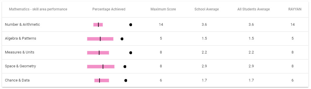 Rayvan mathematics skills