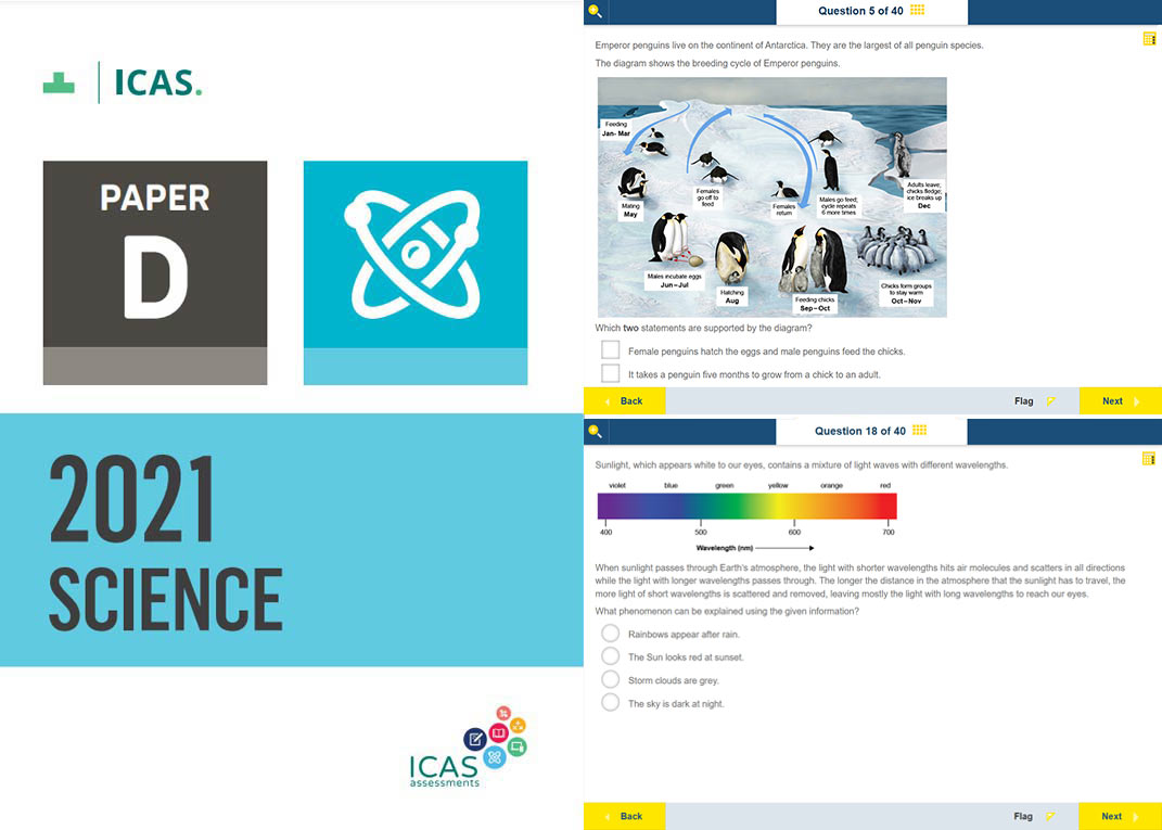 science icas past paper 2021