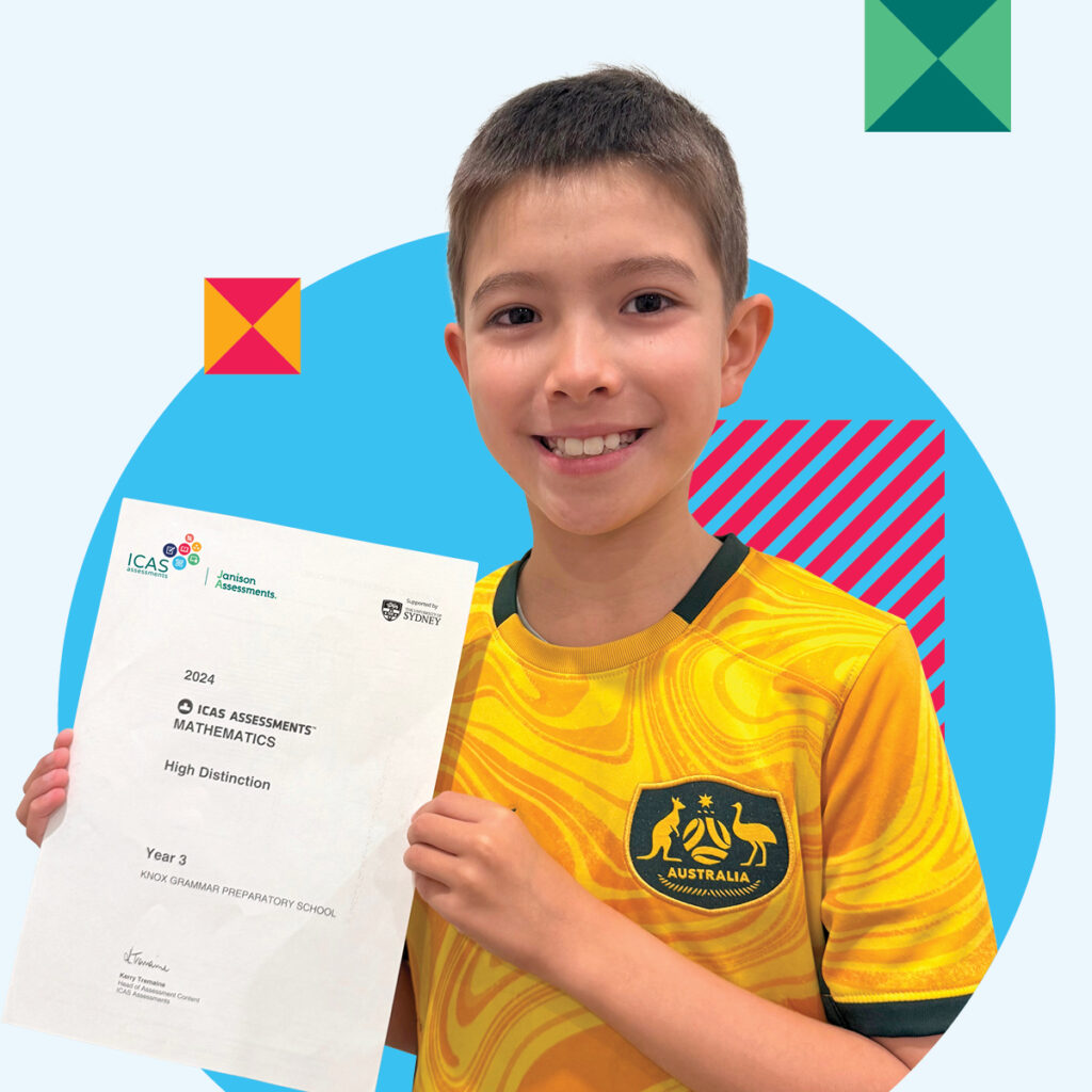 student with icas certificate