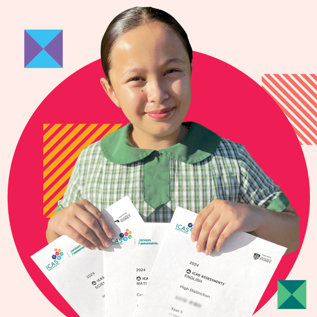 student with icas certificate