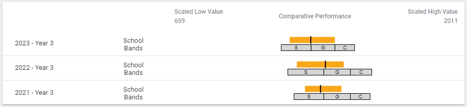 Measure performance for specific year levels